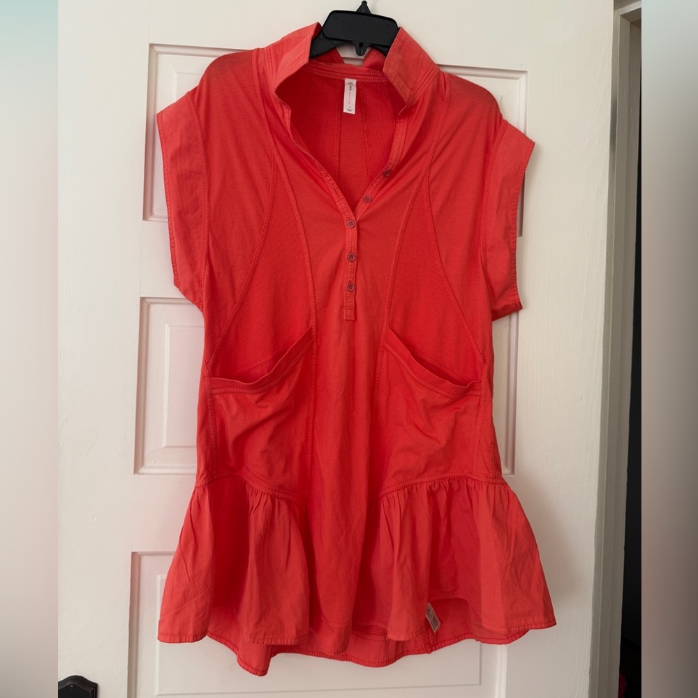 Anthropologie Daily Practice Orange mini casual dress size small